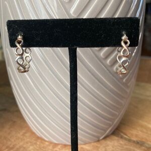 Sterling Silver Infinity Hoop Earrings